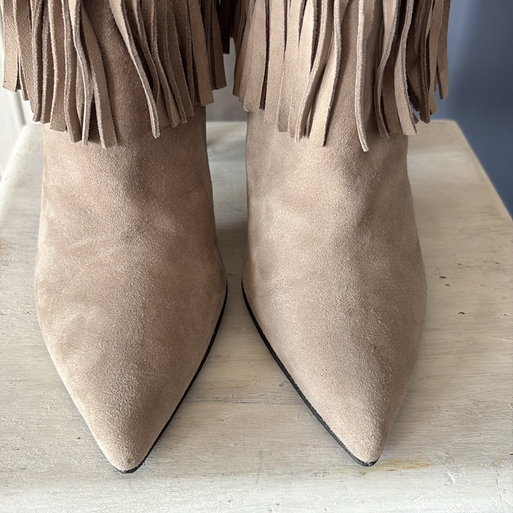 NWOB Stuart Weitzman Ankle Fringe Booties - Picture 7 of 10